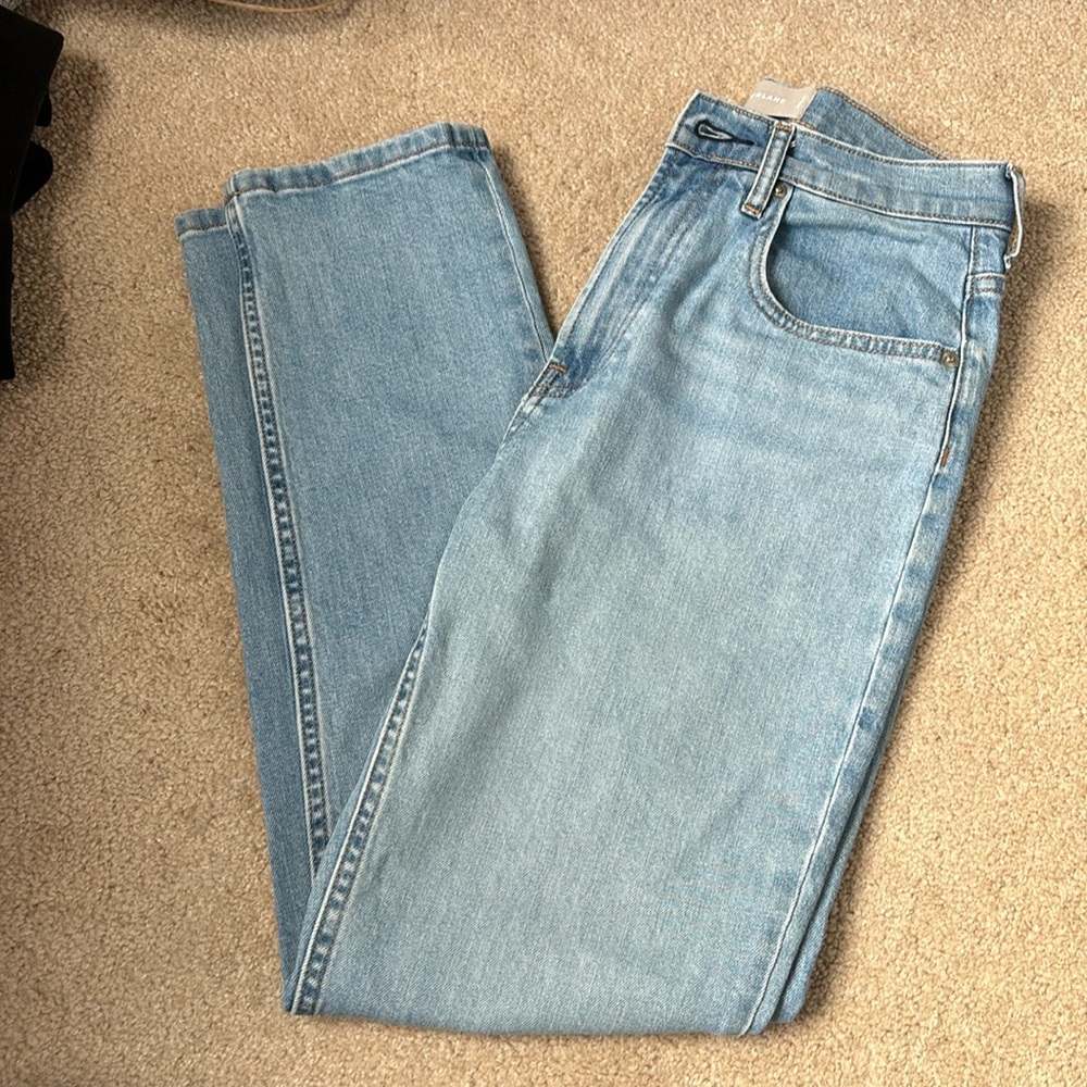 Light wash, straight leg Everlane jeans